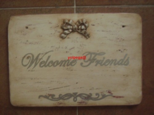 Cartel "Welcome Friends"
